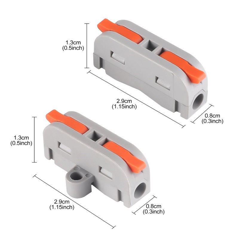 XHF2018 20 Pcs Xhf Lever Wire Nut Connector With Fixed Hole With Screws - Image 2